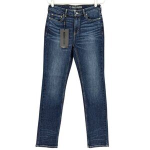 Harley-Davidson Womens Stretch High Rise Straight Leg Blue Denim Jeans Sz 28 NWT